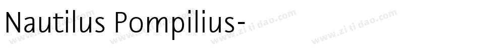 Nautilus Pompilius字体转换